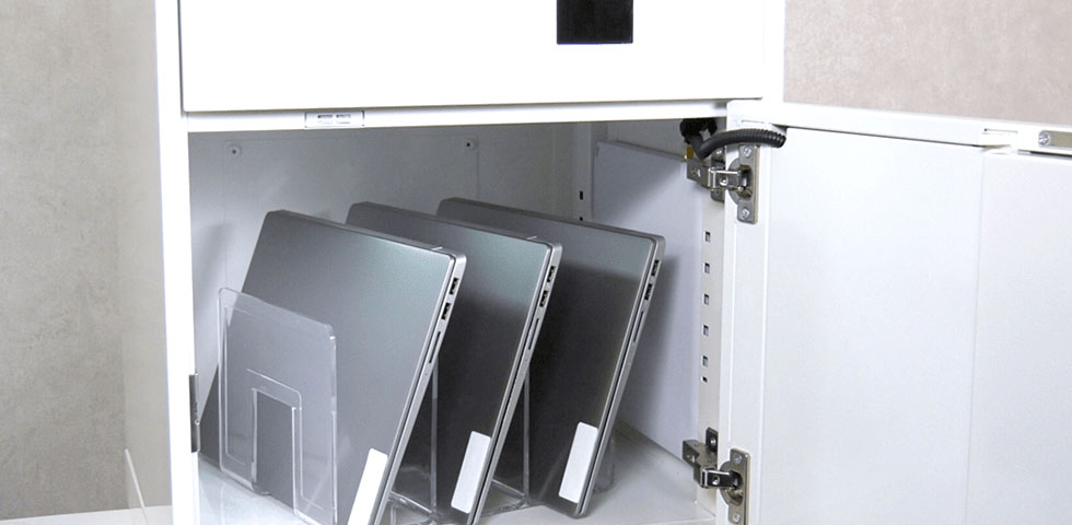 キャビマッチはICタグを保管物に貼って、管理することで貸出業務や棚卸業務を改善します